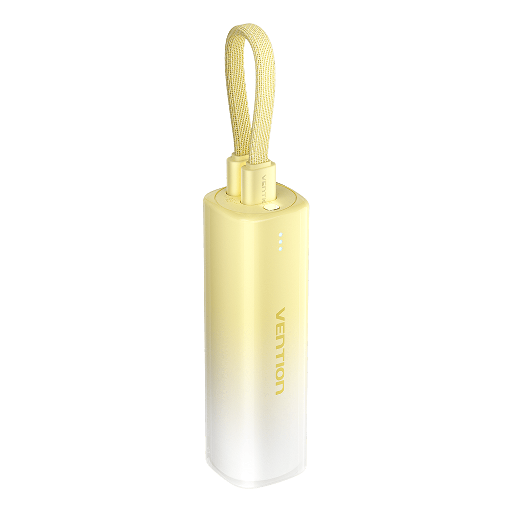 Vention 5000mAh Power Bank Compact with Built-in Cable——On Promotion