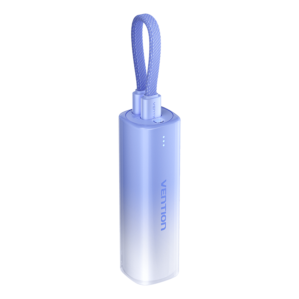 Vention 5000mAh Power Bank Compact with Built-in Cable——On Promotion