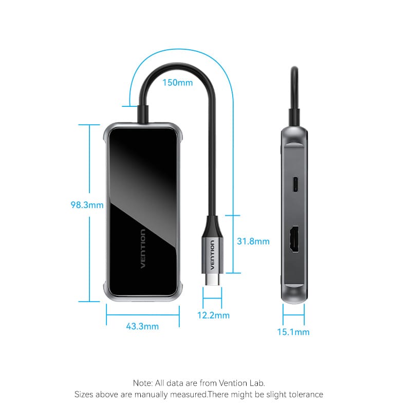 Vention 7-in-1 USB-C Docking Station