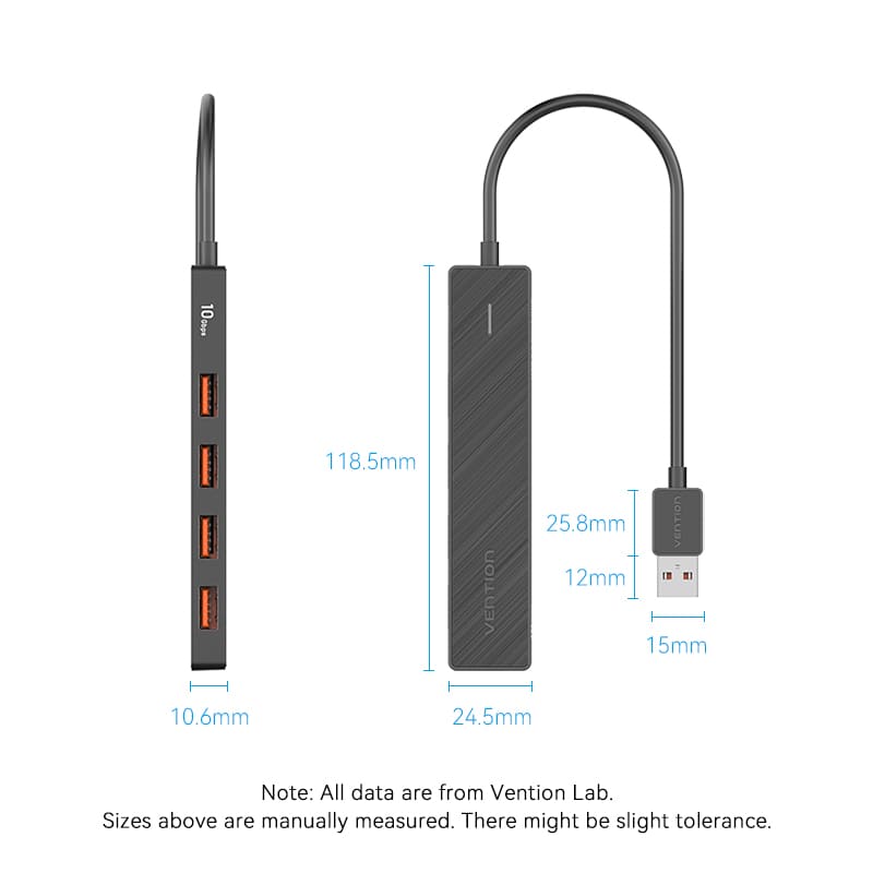 Vention 5-in-1 USB 3.2 Gen 2 Hub