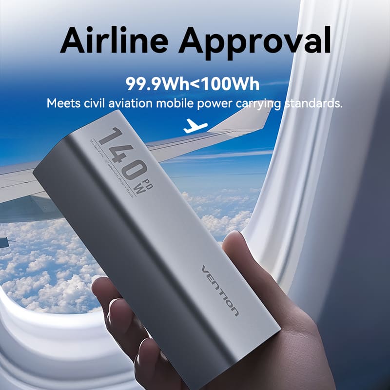 Vention 27000mAh Power Bank 140W
