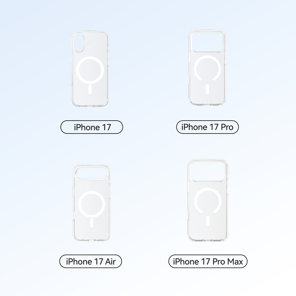 Vention Concise Impact Case for iPhone 17 with MagSafe Transparent