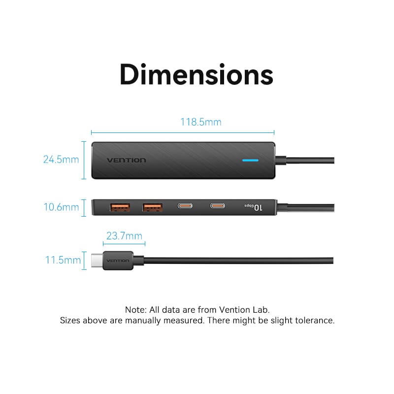 Vention 5-in-1 USB 3.2 Gen 2 Hub