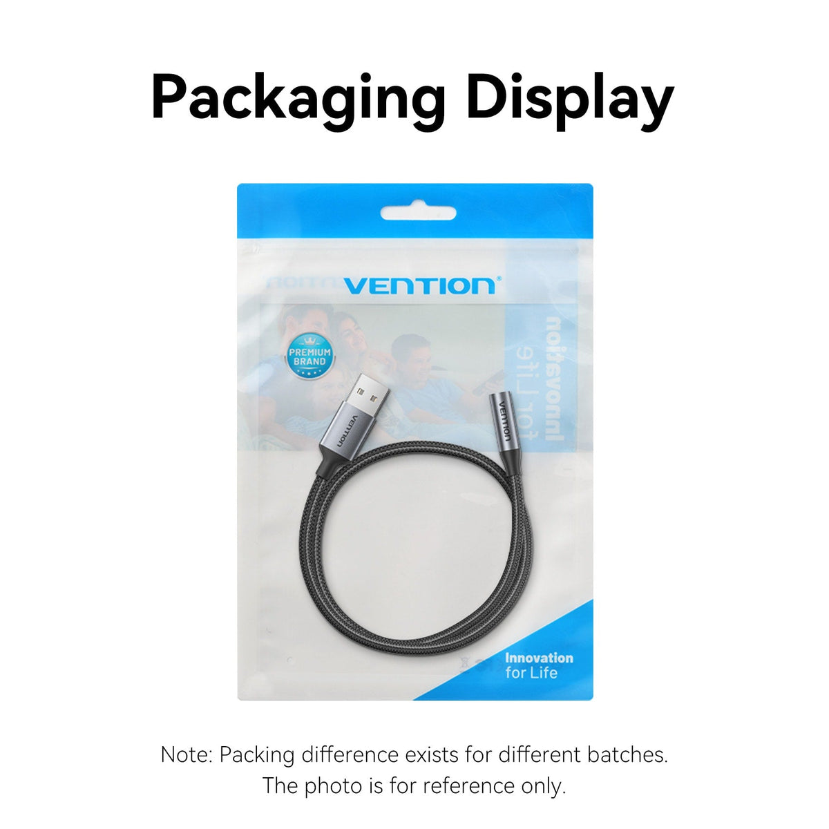 Vention 1-Port USB External Sound Card 0.25M Gray