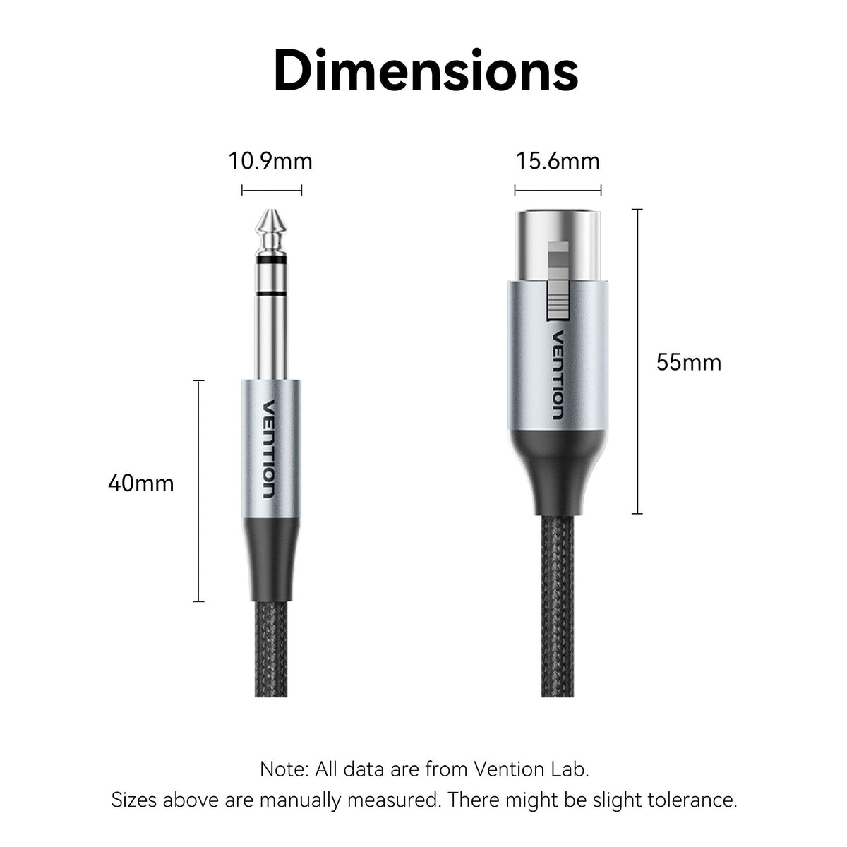 Vention 6.35mm Male to XLR Female Audio Cable