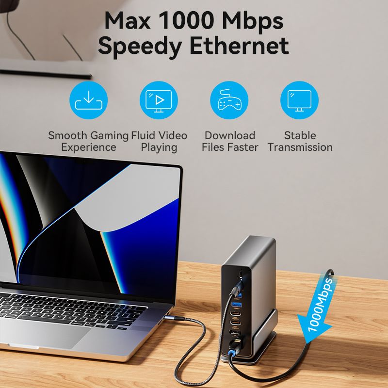 Vention 15-in-1 USB-C MST Docking Station