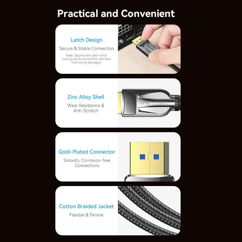 Vention DisplayPort Cable