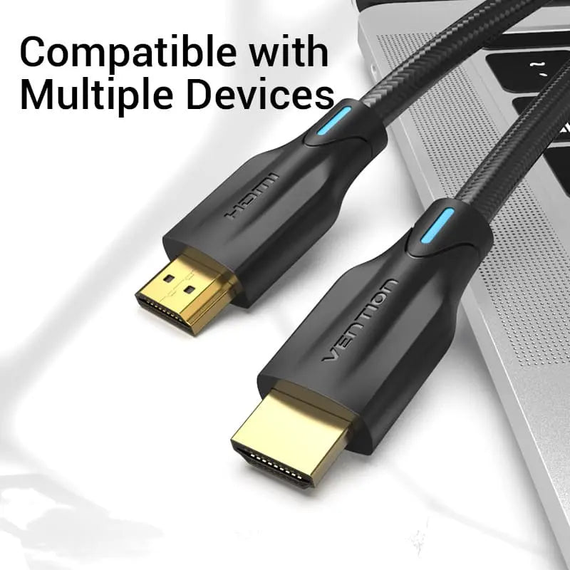 Vention Cotton Braided 8K HDMI™ Cable Black