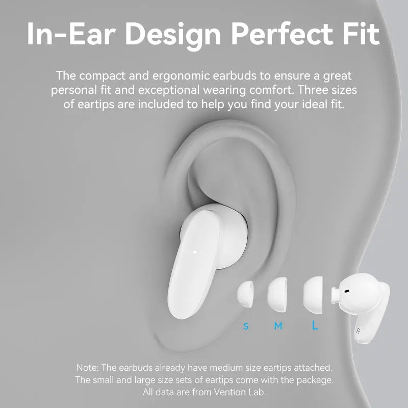 Vention Bluetooth 5.3 Earphones TWS True Wireless Earbuds