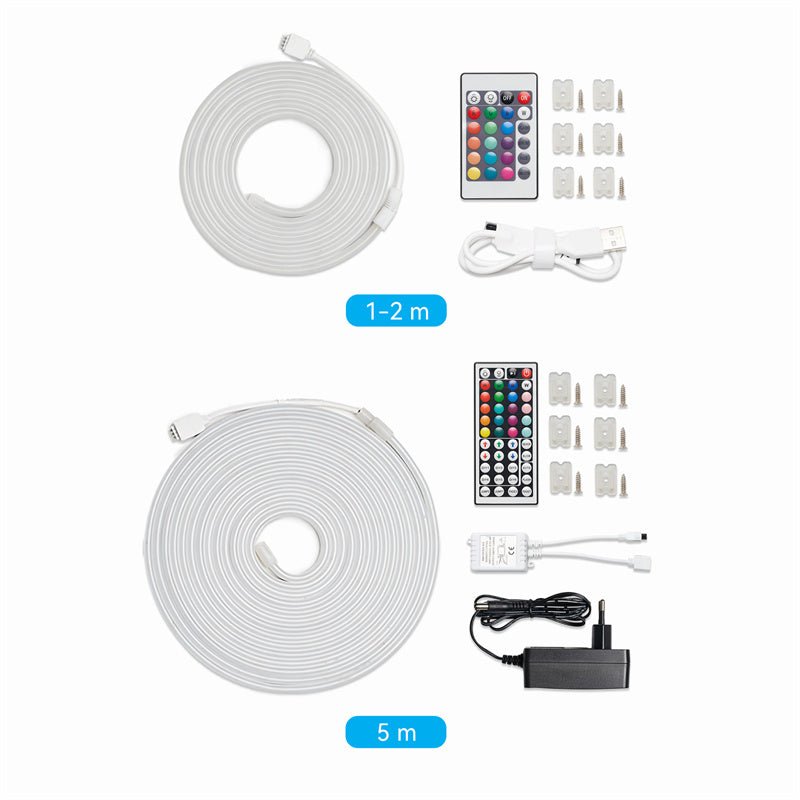 Vention Silicone Neon LED Strip Lights with IR Remote and USB 5V Power Supply