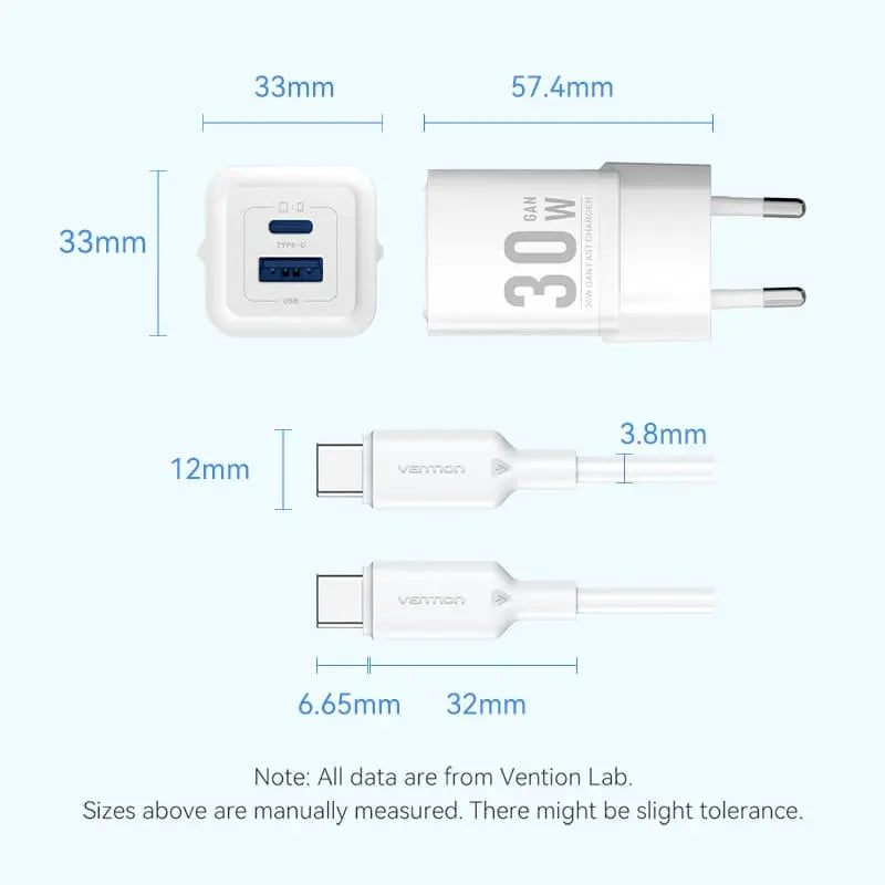 Vention 30W GaN Charging Kit