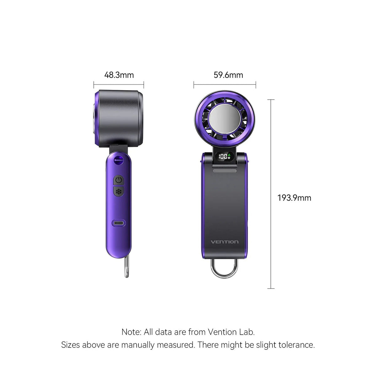 Vention Handheld Foldable High-Speed Cooling Fan