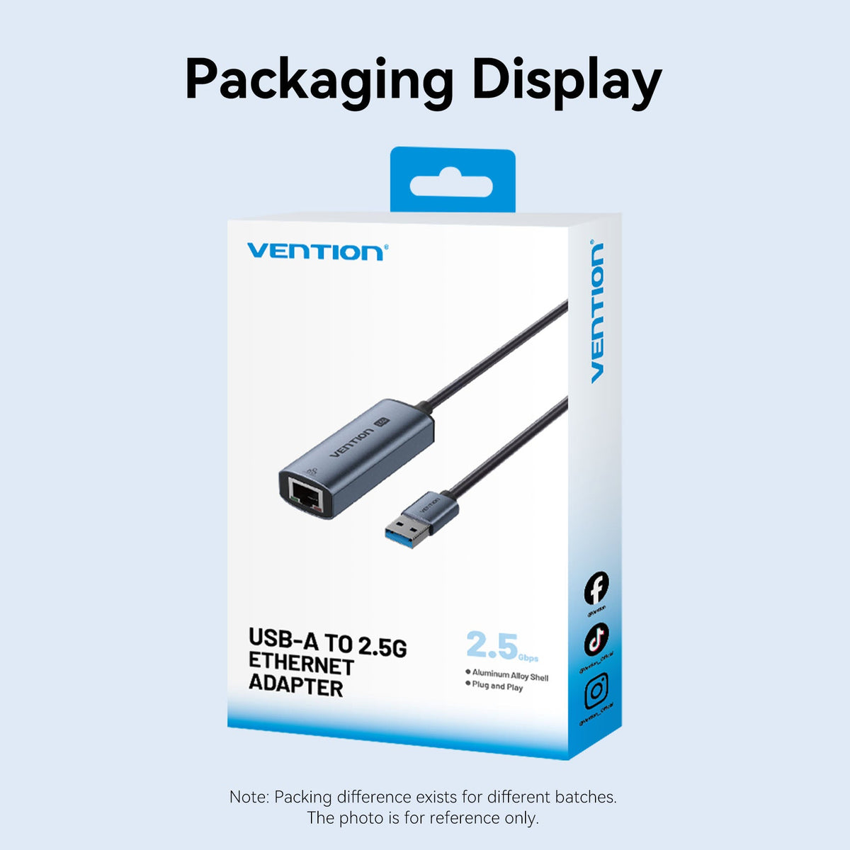 Vention USB-A to 2.5G Ethernet Adapter