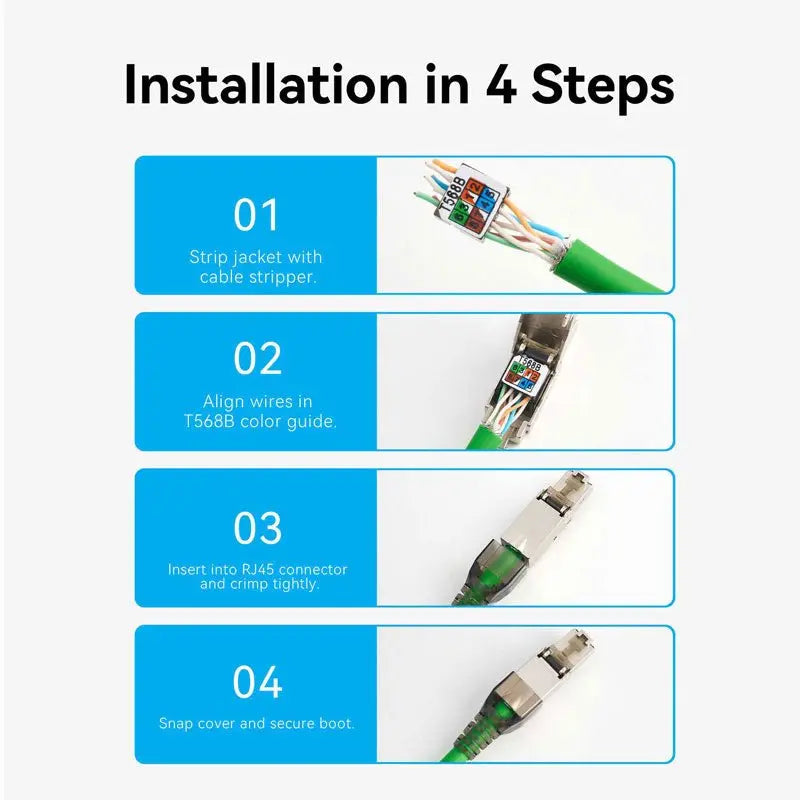 Vention Cat8 Shielded RJ45 Modular Plug