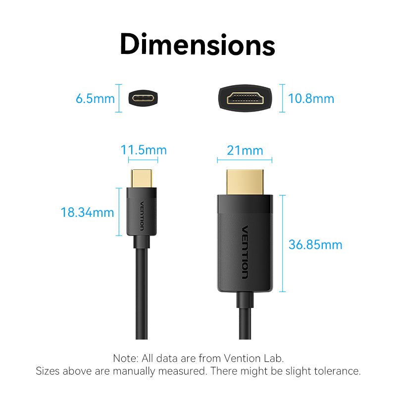 Vention USB-C to HDMI™-A 4K HD Cable