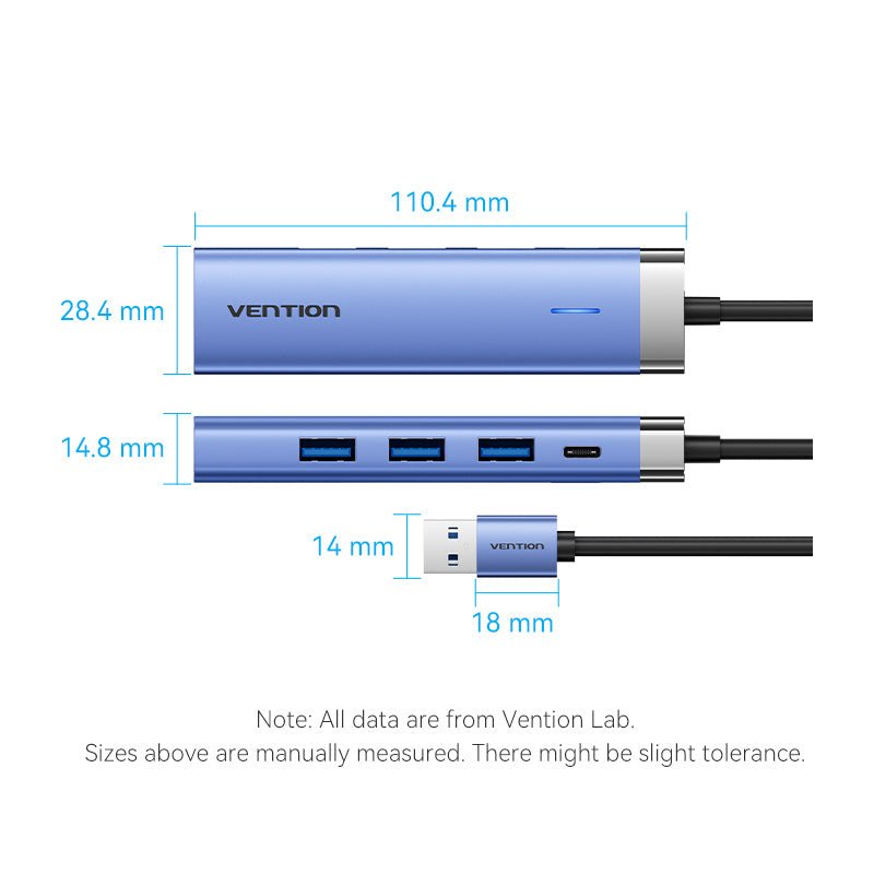 Vention 5-in-1 USB 3.0 Hub
