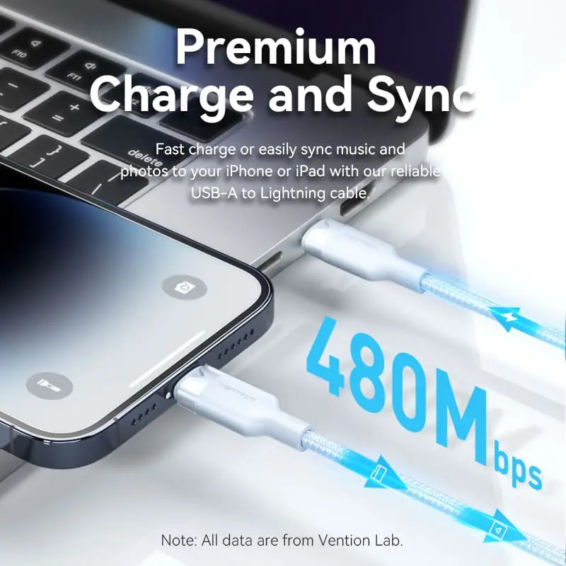 Vention USB 2.0 Type-C Male to Lightning Male 3A Cable Aluminum Alloy Type
