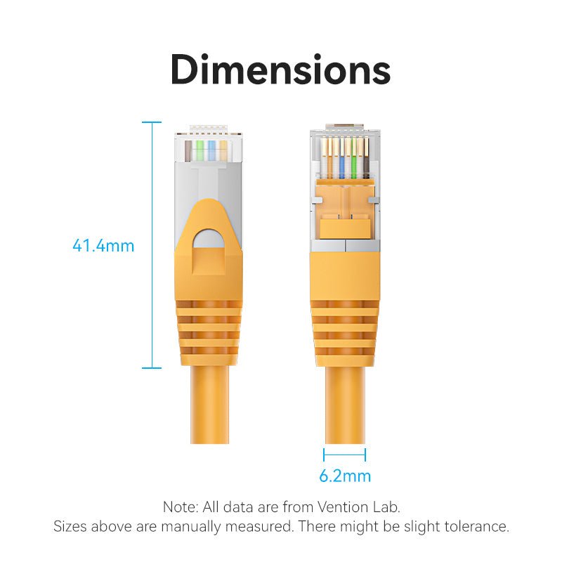 Vention Cat.6A SFTP Patch Cable Yellow