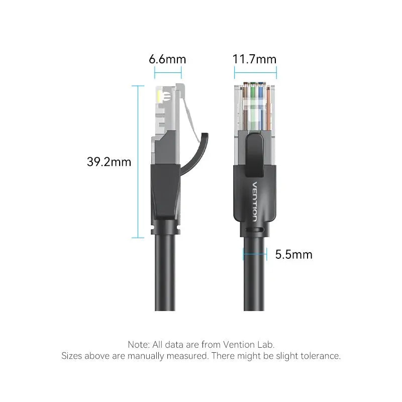 Vention Cat.6 UTP Patch Cable Black