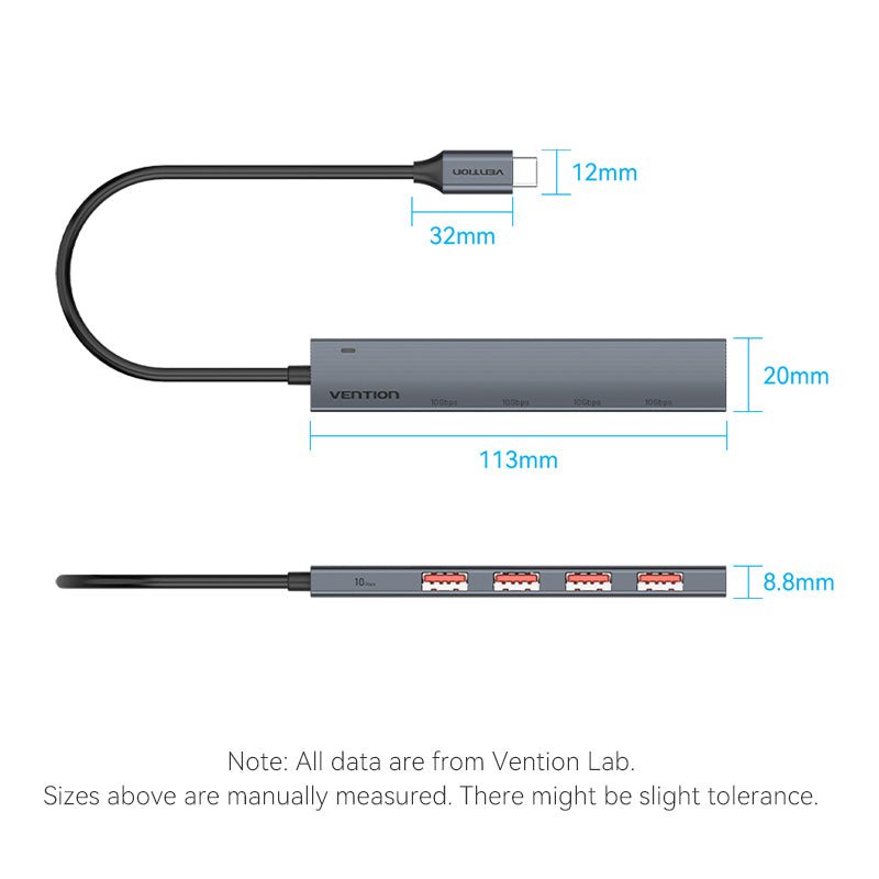 Vention 5-in-1 USB-C Mini Hub