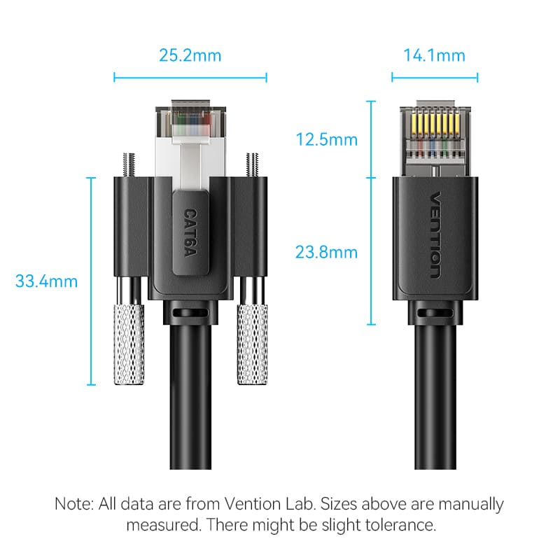 Vention Cat6A SFTP Industrial Camera Ethernet Patch Cable