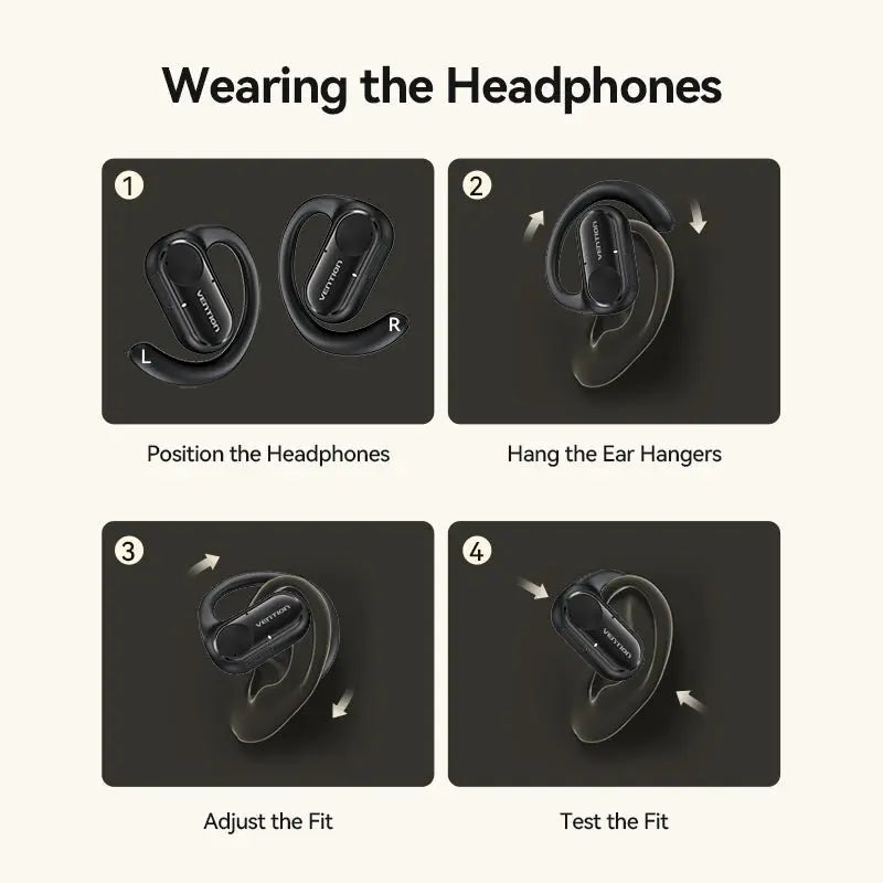 Vention Wireless Bluetooth Open Ear Headphones OpenBeat