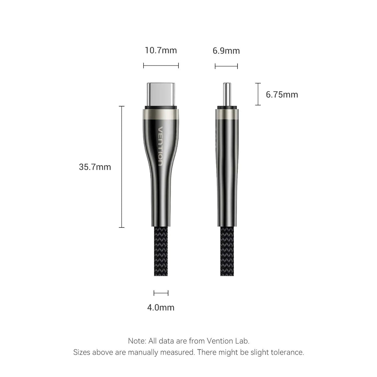 Vention USB 2.0 C Male to C Male 5A Cable