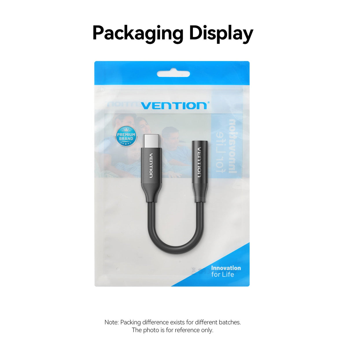 Vention USB-C Male to 3.5mm Female Audio Adapter