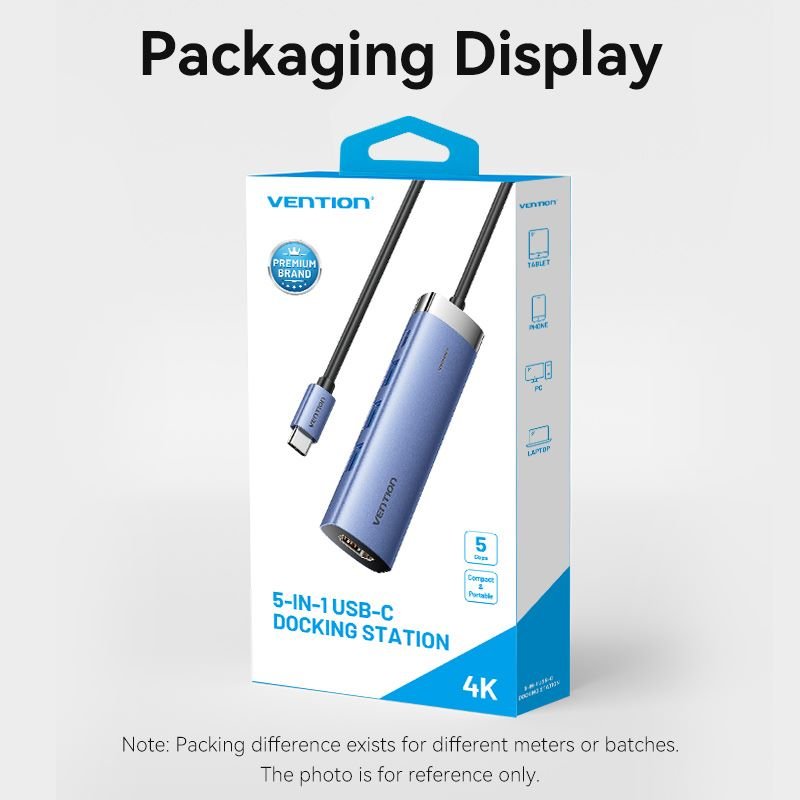 Vention  5-in-1 USB-C Docking Station