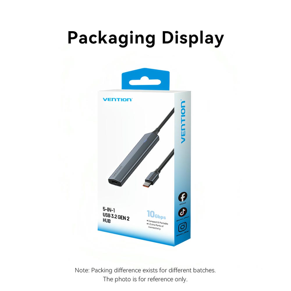 Vention 5-in-1 USB 3.2 Gen 2 Hub