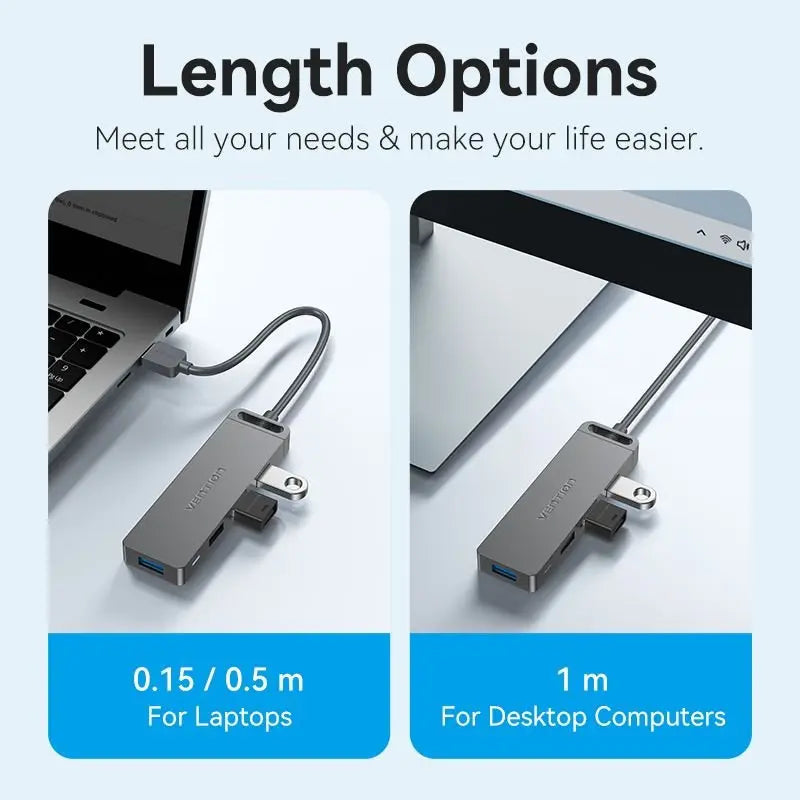 Vention 5-in-1 USB 3.0 Hub
