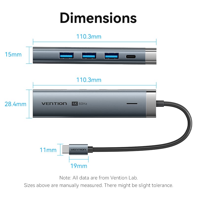 Vention 5-in-1 USB-C Docking Station