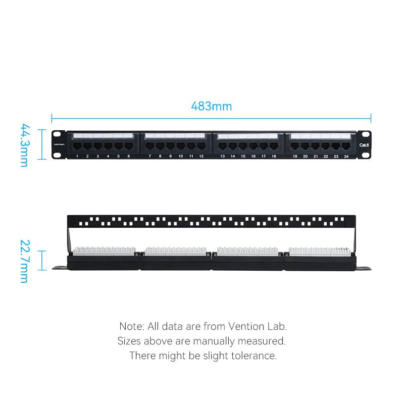 Vention 24-port Cat6 Unshielded Patch Panel