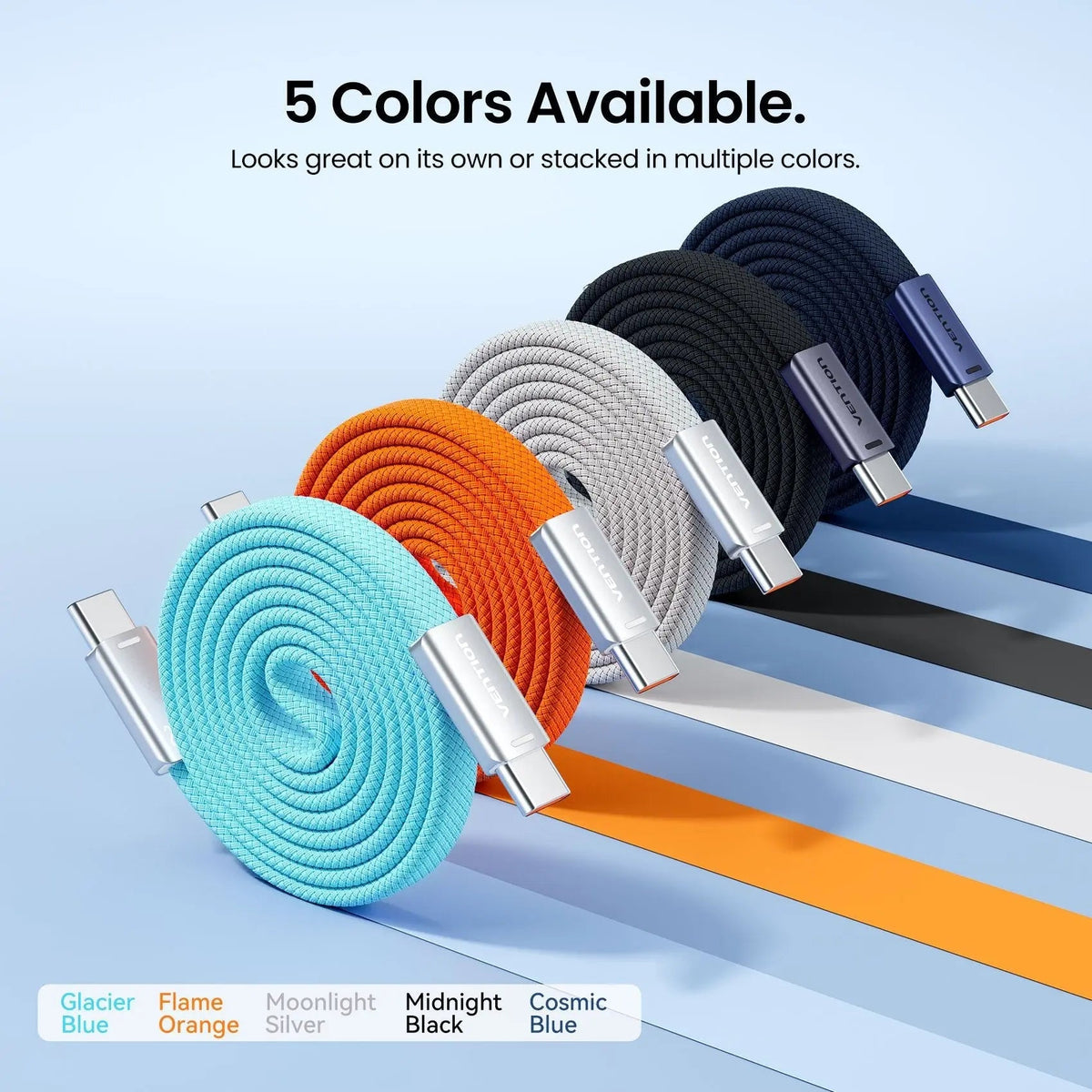240W USB-C Slim Magnetic Fast Charging Cable