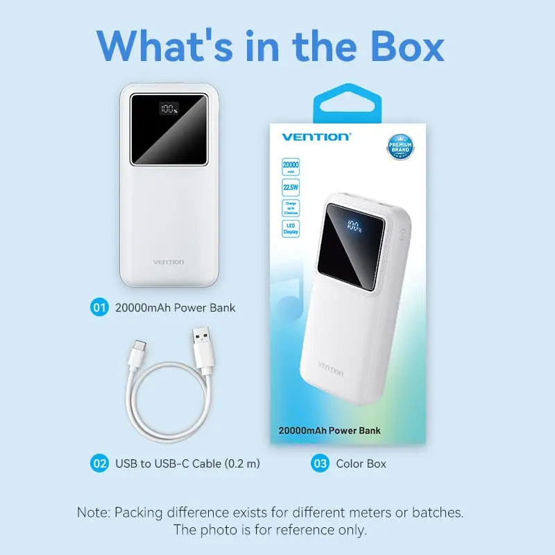Vention 20000mAh Power Bank 22.5W