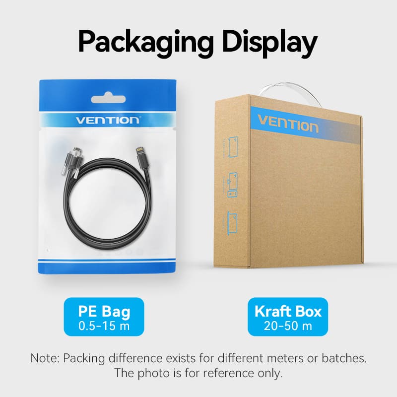 Vention Cat6A SFTP Industrial Camera Ethernet Patch Cable