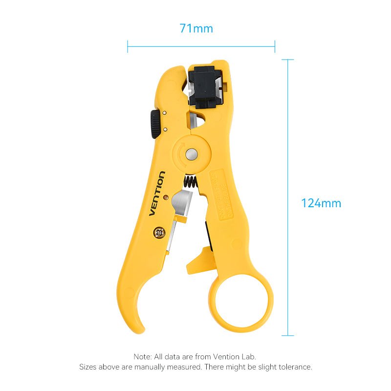 Vention Coaxial Cable Stripper Yellow