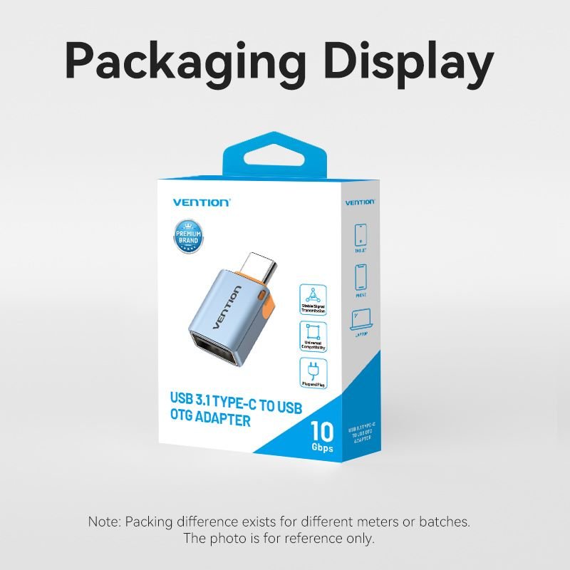Vention USB 3.1 Type-C Male to USB Female OTG Adapter with Lanyard Aluminum Alloy Type