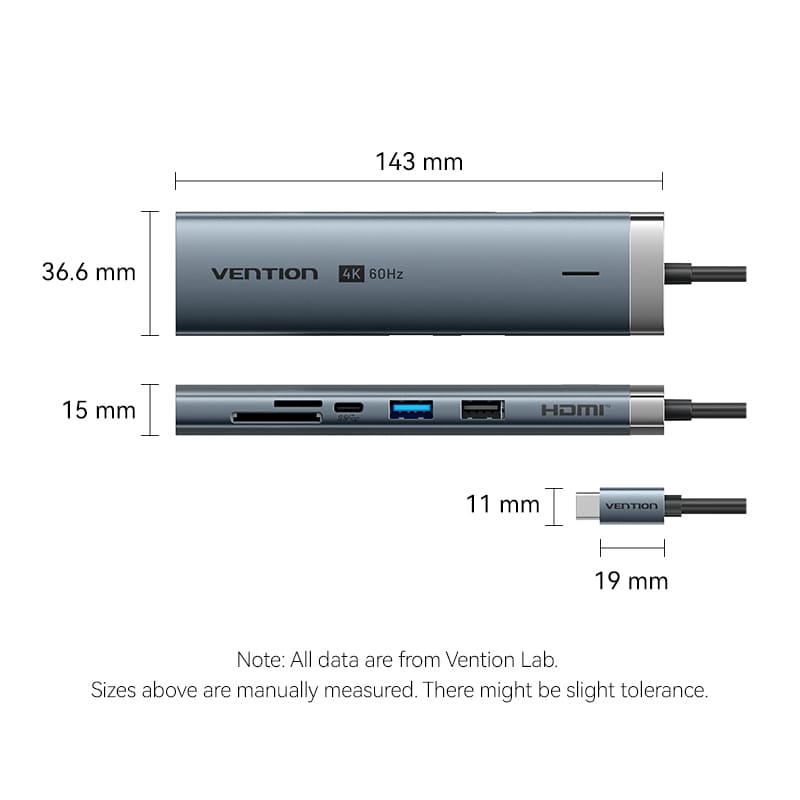 Vention 8-in-1 USB-C Docking Station