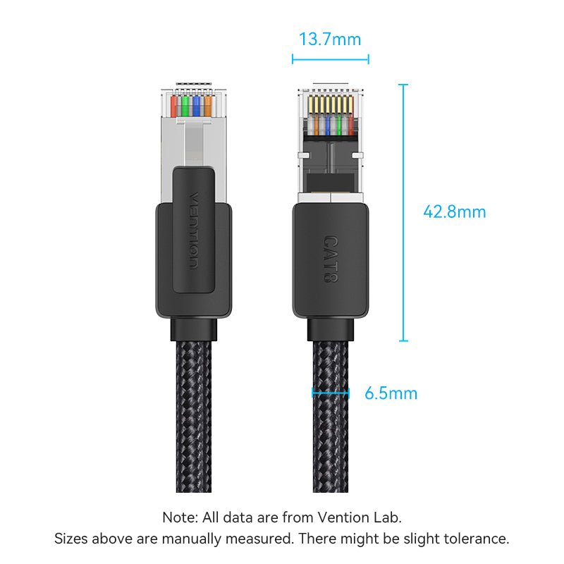 Vention Cat8 SFTP Ethernet Patch Cable