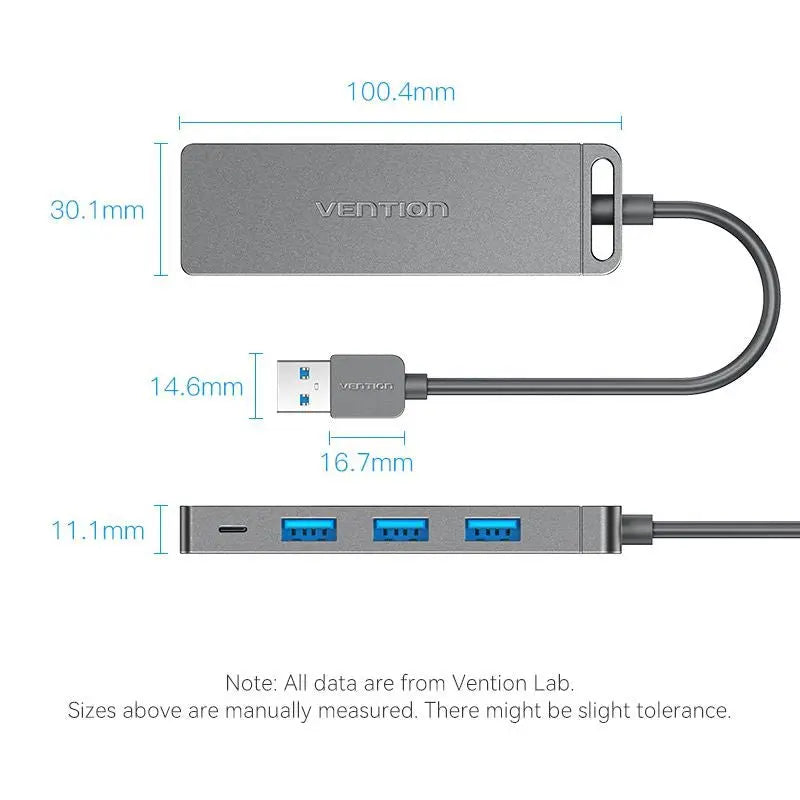 Vention 5-in-1 USB 3.0 Hub