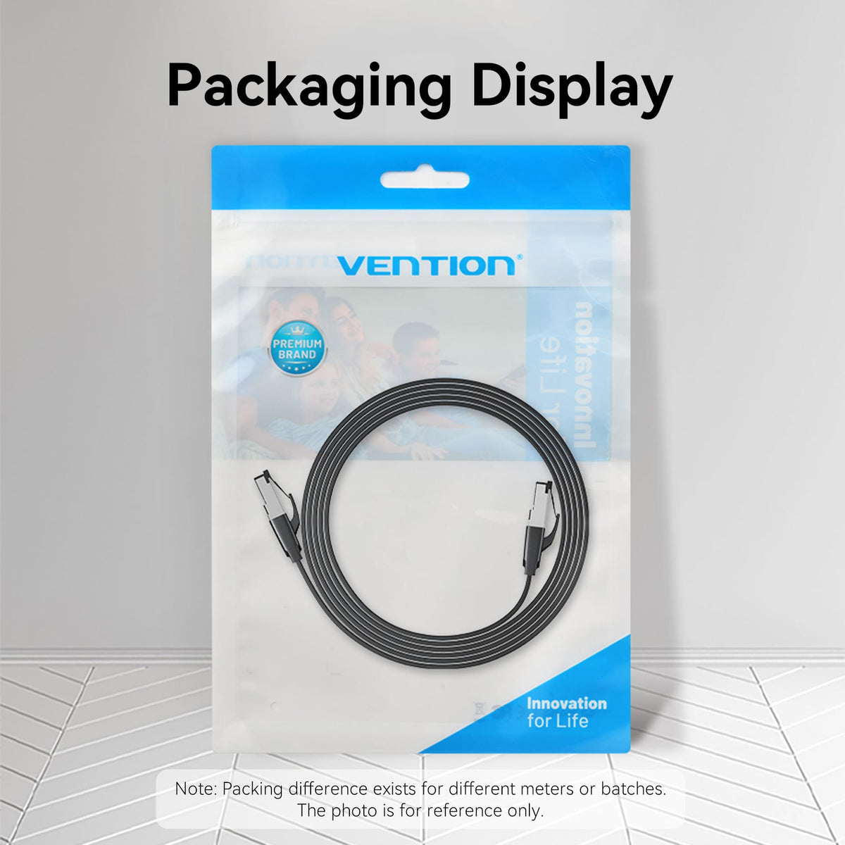 Vention Flat Cat8 Ethernet Patch Cable