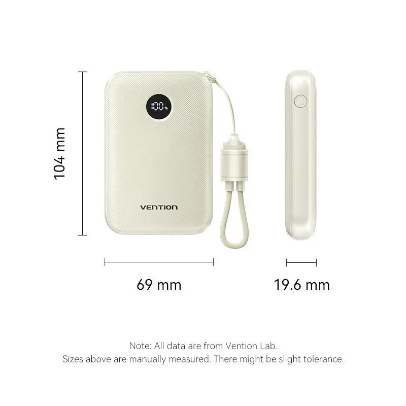 Vention 10000mAh Power Bank 22.5W