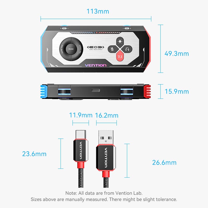 Vention Gaming Audio Amplifier Black