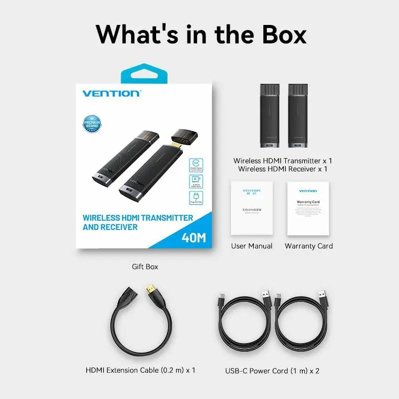 Vention Wireless HDMI™ Transmitter and Receiver