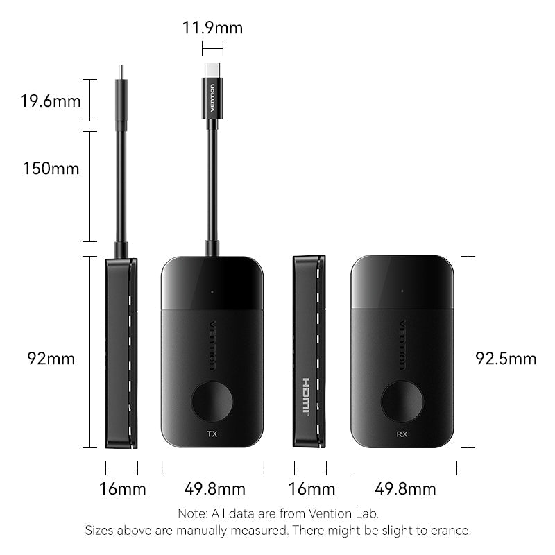 Vention Wireless USB-C to HDMI™ Transmitter and Receiver