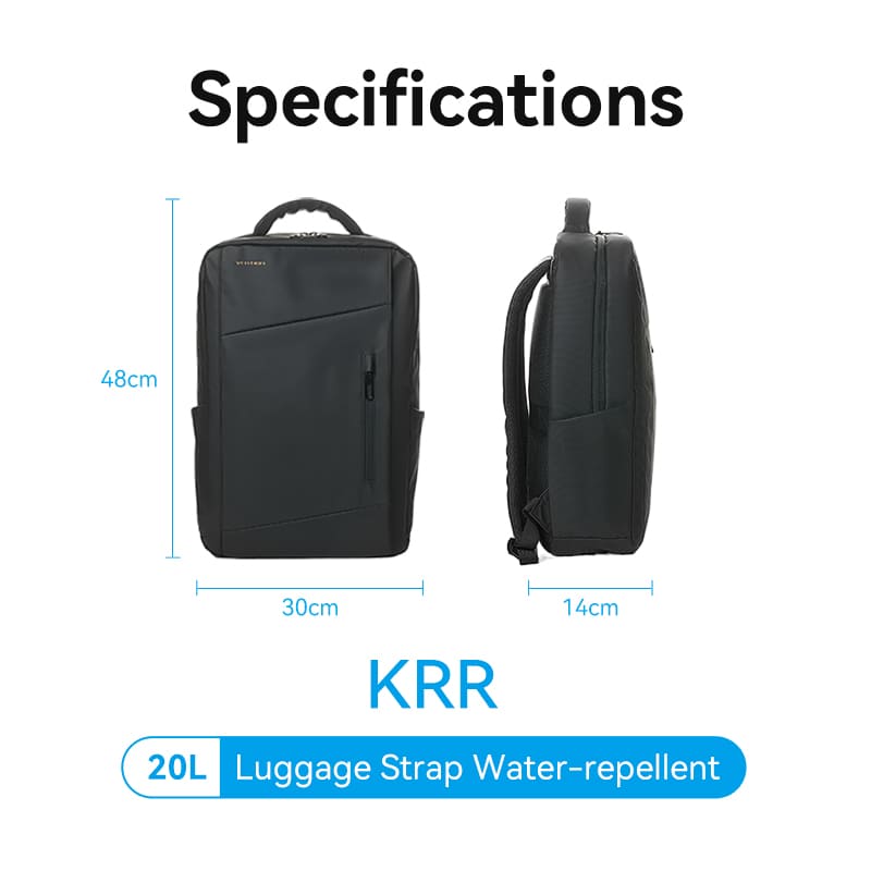 Vention Water-Repellent Laptop Backpack Black