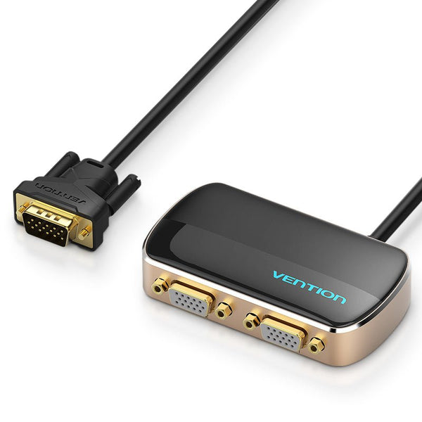 Vention 1 In 2 Out VGA Splitter 1m Black