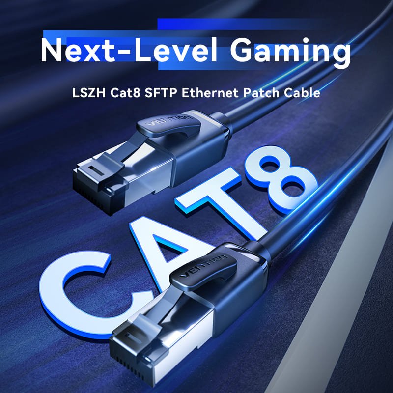 Vention LSZH Cat.8 SFTP Ethernet Patch Cable  Black