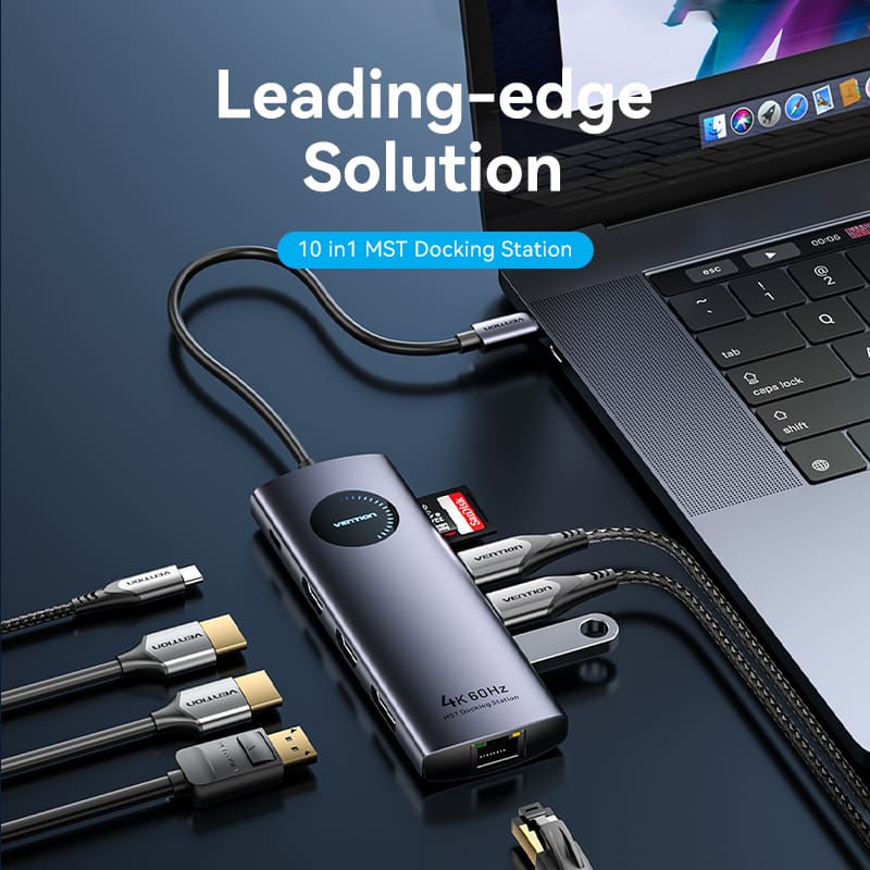 Vention 10-in-1 USB-C MST Docking Station